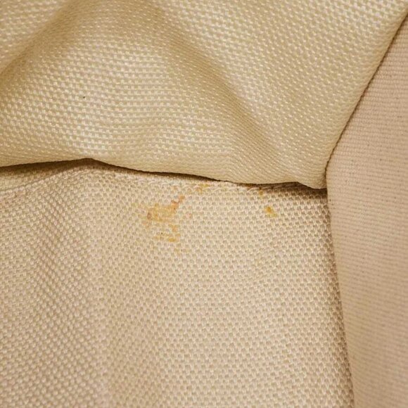 Yves Saint Laurent Green Linen And Leather Rive Gauche Tote Bag - Picture 10 of 11